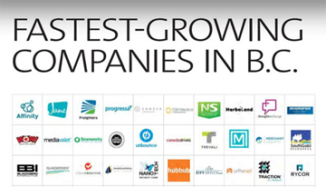 Freightera on the list of Business in Vancouver top 100 growing companies