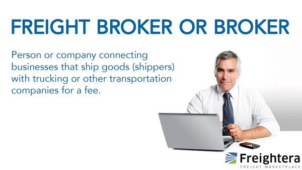 Freight broker illustration and definition