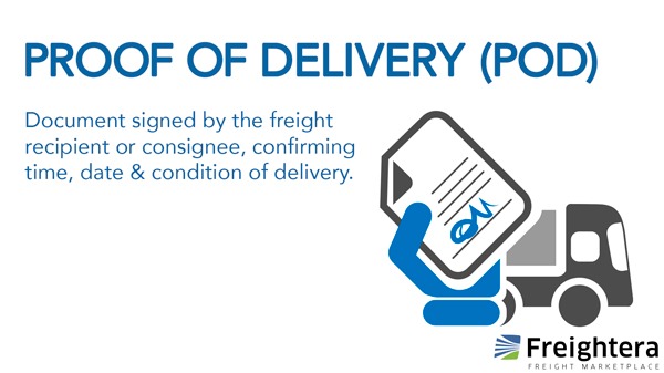 Proof of delivery POD definition illustration