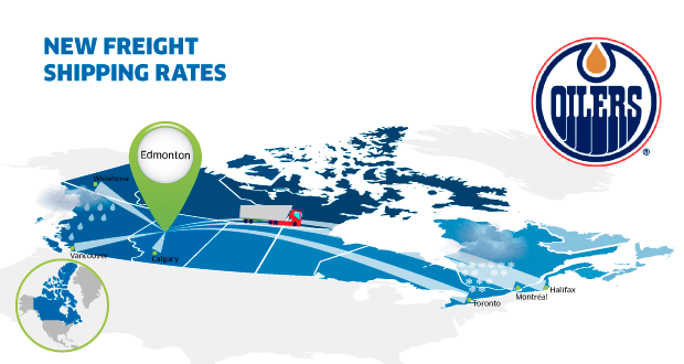 New freight rates Edmonton Canada