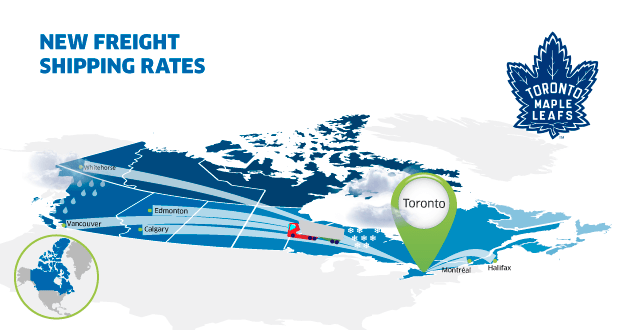 New freight rates Toronto Canada