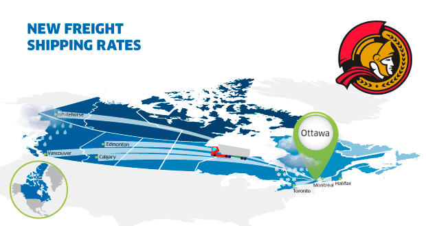 Freight rates Ottawa ON Canada