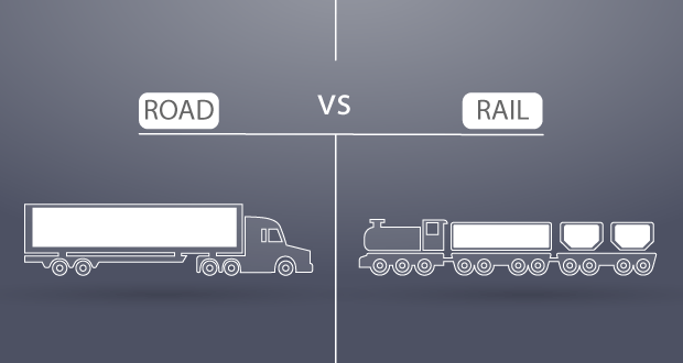 Road vs Rail Shipping
