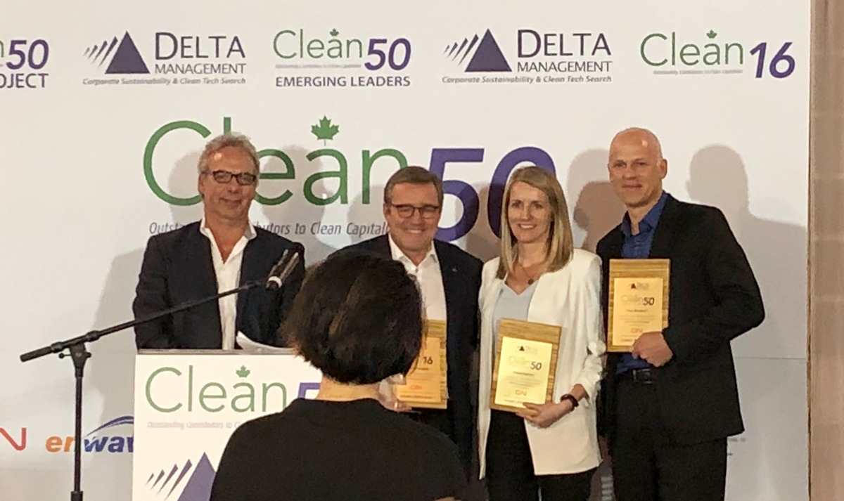 Freightera's Eric Beckwitt wins Clean50 Award for sustainability at Summit in Toronto