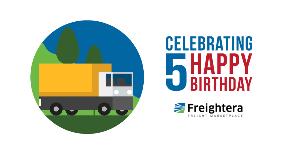 Freightera celebrating 5 years