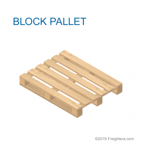 Block pallet, deck board pallet