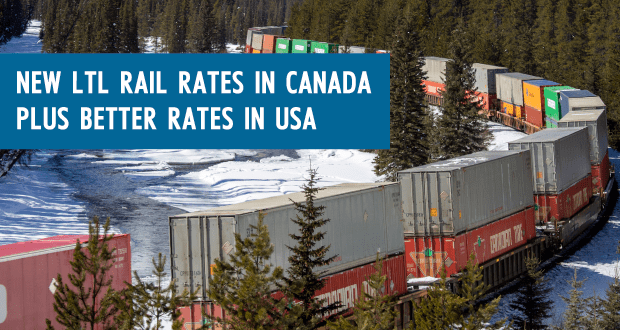LTL Rail Rates Canada USA Freightera