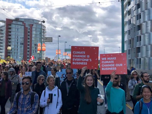 Global Climate action protesters