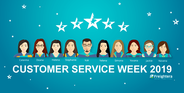 Freightera customer service week team illustration