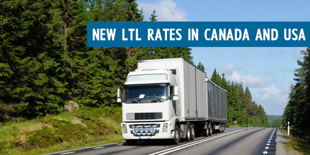 New LTL Freight Shipping Rates Canada USA