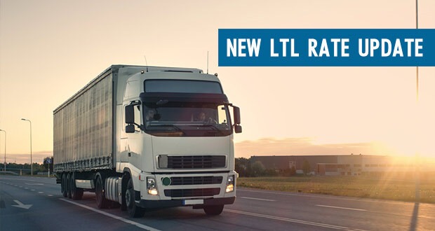 new LTL freight shipping rate update USA Canada