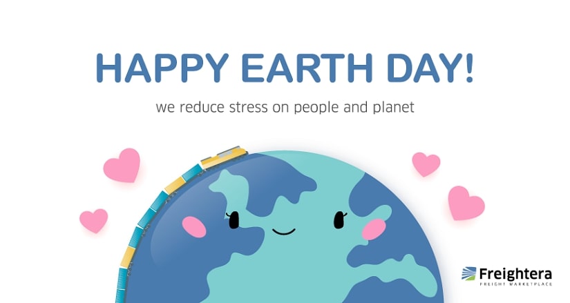 Happy Earth Day custom Freightera card