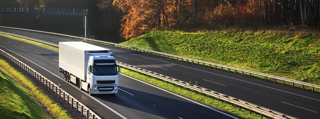 Freight truck on the road