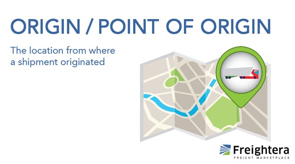 Point of Origin freight definition illustration