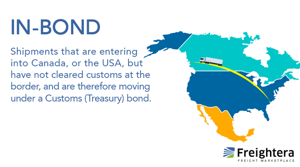 In-bond freight illustration and definition