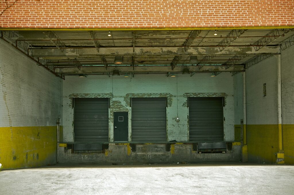 Example of a closed loading dock