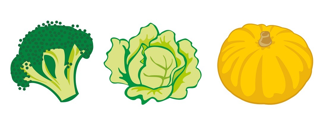 An illustration depicting perishable fruit and vegetables