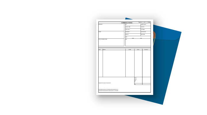 An illustration of customs documents