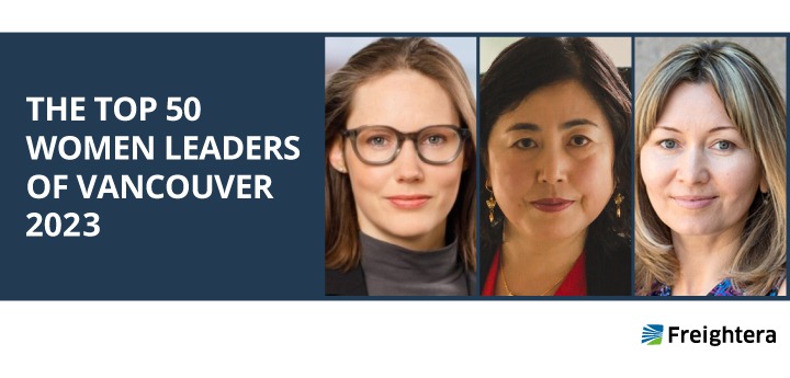 Mara Hunt, VP of Integrity Solution, Zhenya Beck co-founder of Freightera, Vicky Zhao owner of Vancouver Debate Academy