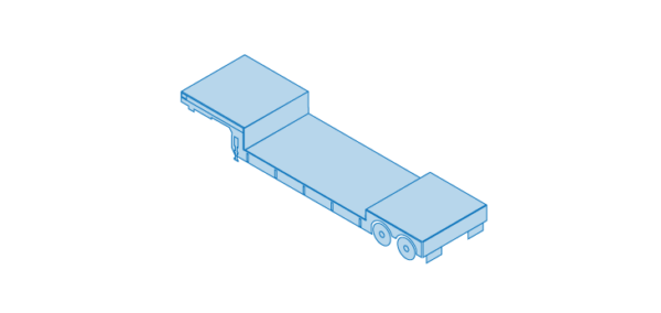 A Freightera illustration of a double drop truck