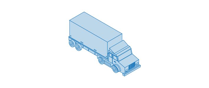 A Freightera illustration of a dry van