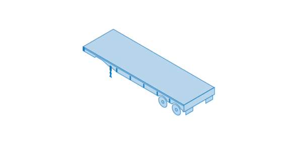 A Freightera illustration of a flatdeck or flatbed truck
