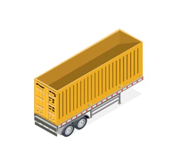 A Freightera illustration of an open top container