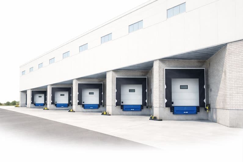 An image of sawtooth loading docks